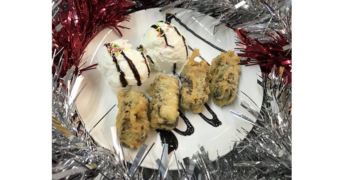 Get free Christmas pudding bites with early bird orders from Simpsons Fish and Chips 